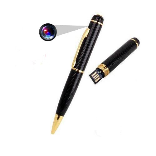 Yonis Noir Stylo Bille Caméra Espion Hd Microphone Appareil Photo Surveillance 16 Go - Image 3