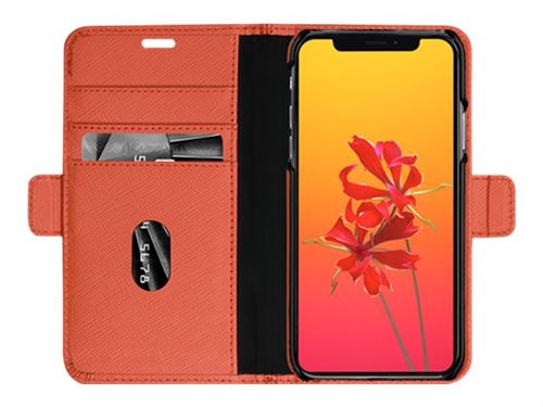 dbramante1928 New York - Protection à rabat pour téléphone portable - rose rouillée - pour Apple iPhone X