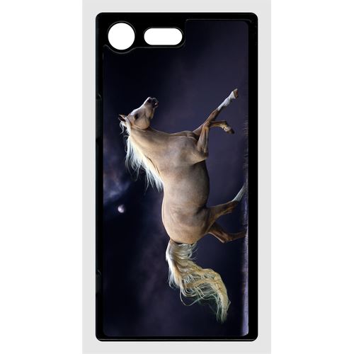 Coque Sony Xperia Xz Premium Cheval Fond Prune