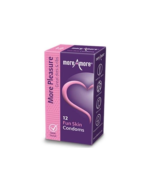 Préservatifs peau à sensations (12 pcs) moreamore 41330