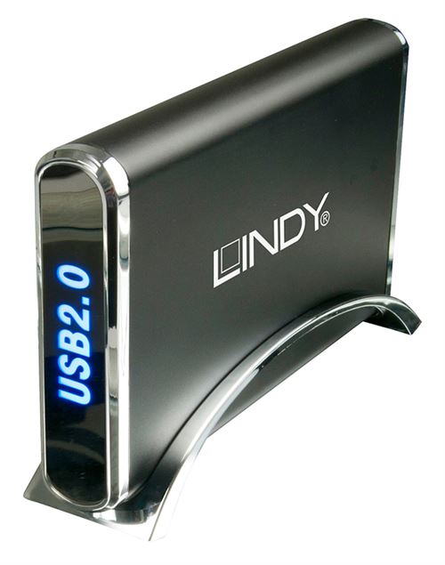 LINDY Boîtier aluminium pour disque dur 3 -5 USB 2.0 IDE / SATA'