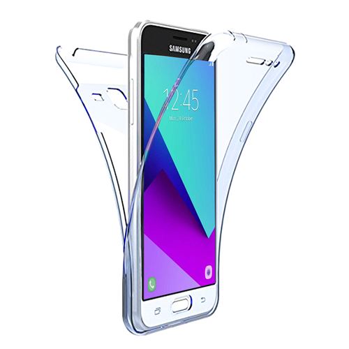 Coque Silicone Gel ultra mince 360° protection intégrale Avant et Arrière pour Samsung Galaxy Grand Prime Plus/ Galaxy J2 Prime SM-G532F - TRANSPARENT