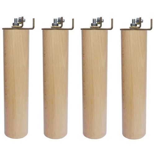 Jeu De Pieds Cylindriques - Kit Universel - O 5,4 Cm - H 23 Cm - Lot De 4