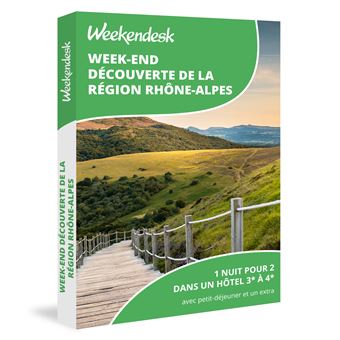 Coffret cadeau Weekendesk - Week-end découverte de la région Rhône-Alpes - 1