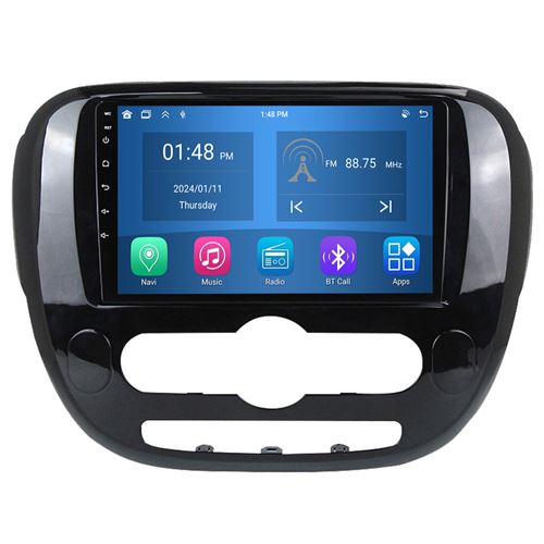Autoradio RoverOne® Bluetooth CarPlay Android Auto Navigation 4Go RAM 64Go ROM pour Kia Soul 2 PS 2013-2019
