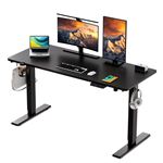 Maclean Table Mobile Pour Ordinateur Portable - Hauteur Réglable De 59 à 89 Cm - Double Plateau Inclinable Jusqu'à 90 ° - Roulable Avec Frein - Charge Maximale : 30 Kg - Bureau D'ordinateur