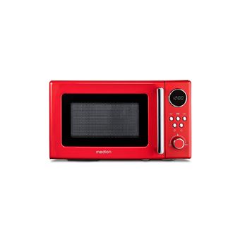 Micro-Ondes Retro - MEDION MD15000 - 20L - 800W - 8 Programmes - Rouge - 1