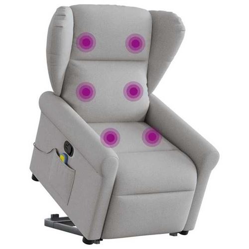 Non Communiqué Gris Vidaxl Fauteuil De Massage, Relaxation Tissu Wolk