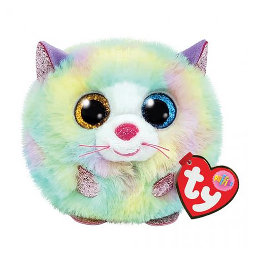 Ty - Animal en peluche Puffies Heather Le Chat - 3 pouces - Image 2