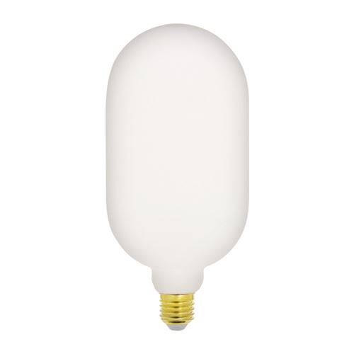 Ampoule LED déco éclairante Gas bottle Opaline au verre lacté, culot E27, 8W cons. (60W eq.), 806 lumens, lumière blanc neutre