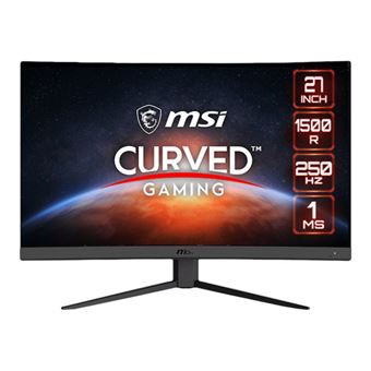 MSI G27C4XDE - Écran LED - jeux - incurvé - 27" - 1920 x 1080 Full HD (1080p) @ 250 Hz - VA - 300 cd/m² - 3000:1 - 1 ms - 2xHDMI, DisplayPort - noir