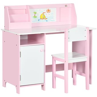 Table Artistique 4 En 1 Pour Enfants Avec Chaise - Bureau, Tableau Magnétique, Tableau Noir, étagère - Réglable, à Partir De 3 Ans (Gris)