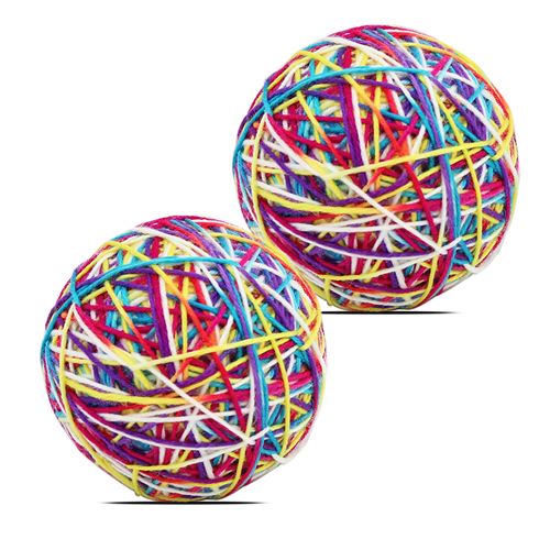 Meilleurs prix pour Lot de 2 balle jouet pour chat balle interactive pour chat - Diamètre 10 cm -JUANIO-