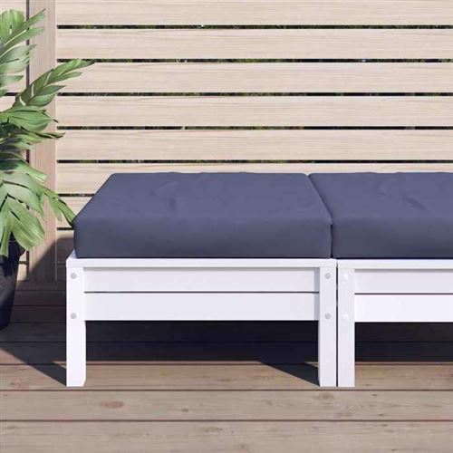vidaXL - Coussin de palette - 60x60x9,5 cm - Bleu - Image 3