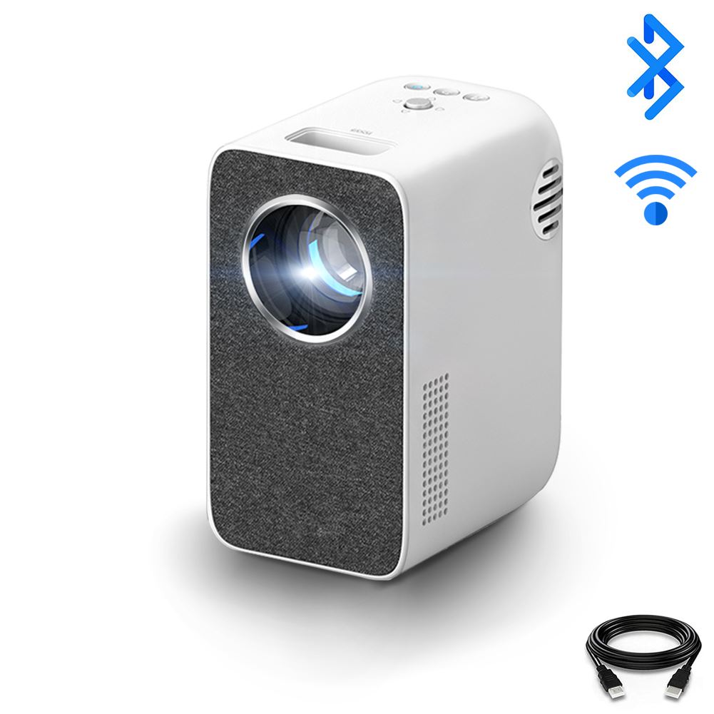 FLZEN L1 FULL HD 1080P WIFI Videoprojector 4500 Lumen Home Theater Bluetooth-luidspreker met HDMI USB AV-toegangspunt - Videoprojector | fnac België