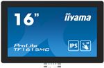 iiyama ProLite TF1615MC-B1 - Écran LED - 15.6" - cadre ouvert - écran tactile - 1920 x 1080 Full HD (1080p) - IPS - 450 cd/m² - 1000:1 - 25 ms - HDMI, VGA, DisplayPort - noir
