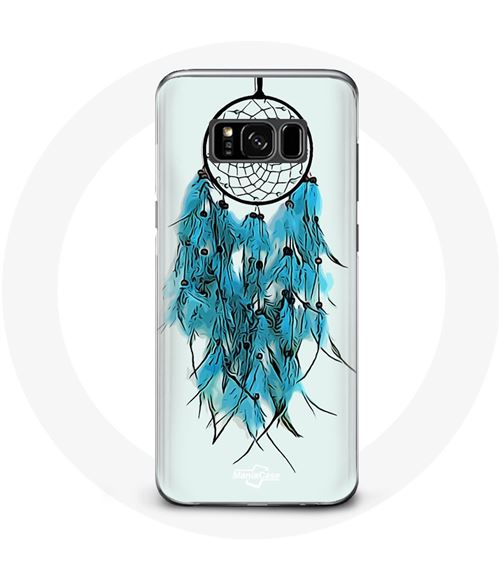 Coque pour Samsung Galaxy S8 Attrape Rêve Bleu Fond Blanc Maniacase