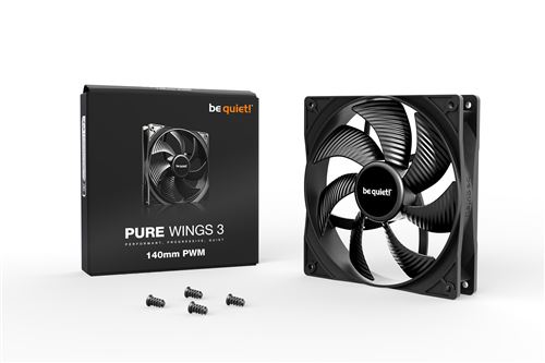 be quiet! - Pure Wings 3 - Ventilateur PC - 140 mm - Noir - Image 5