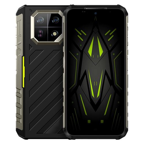 Smartphone 8GB+128GB IP68 IP69K 6.58 Pouces Android 13 MediaTek Helio G96 4G NFC Vert YONIS