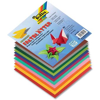FOLIA Feuilles de papier origami à plier, 100 x 100 mm - 1