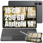 Blackview Tab 16 Pro Tablette Tactile 10.95 16Go+256Go-SD 1To 7700mAh 13MP+8MP Android 14 Dual SIM PC Mode Gris Avec Clavier K1