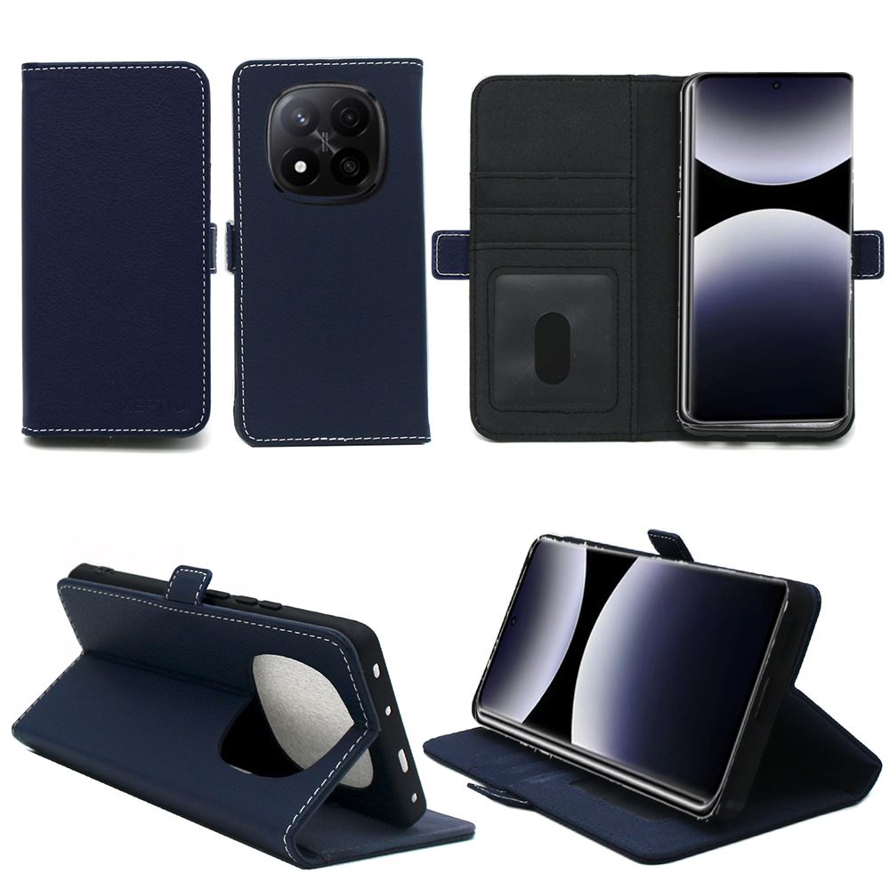 Coque Pour Xiaomi Redmi Note 14 5G Etui En Cuir PU Premium Housse à