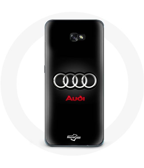 Coque pour samsung galaxy A5 2017 Audi Logo Métal fond noir Maniacase