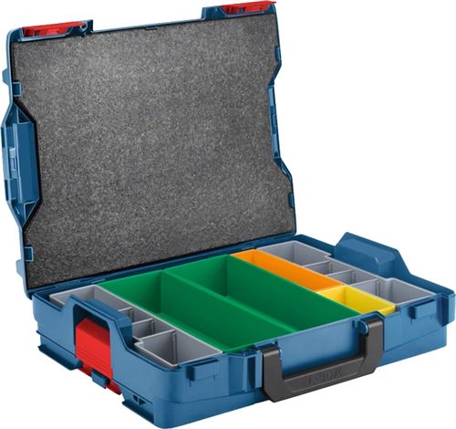 Non Communiqué Bleu Avec Accents Rouges Boîte De Rangement Bosch Professional L-Boxx 102 6 Compartiments Abs