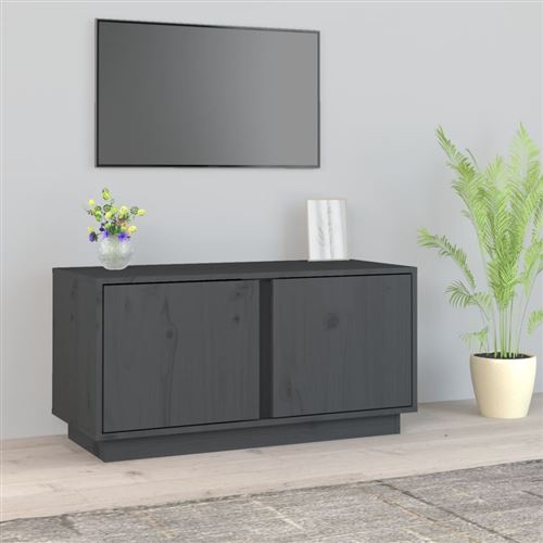 Vidaxl Gris Meuble Tv - 80X35x40,5 Cm - Image 3