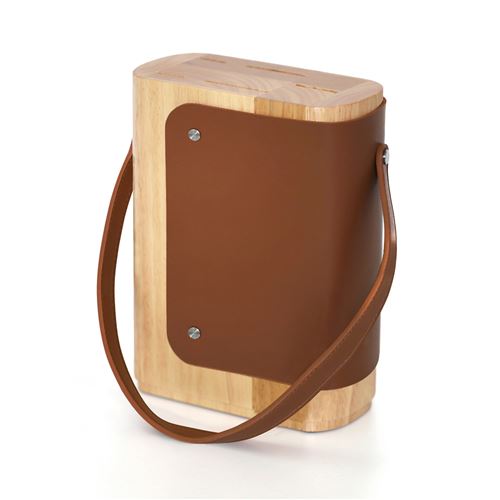 Sabatier Trompette - Yao - Bloc En Bois D'hévéa - Image 3