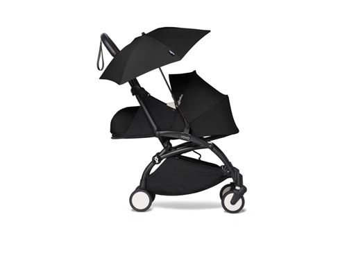 Babyzen - Poussette YOYO2 cadre noir pack 0+ 2020 ombrelle noir