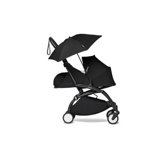 Babyzen - Poussette YOYO2 cadre noir pack 0+ 2020 ombrelle noir - 1