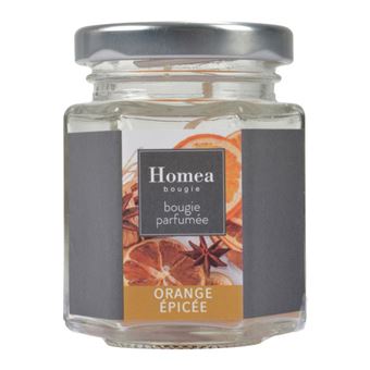 Bougie Verrine Parfumée "Essentiel II" 7cm Orange Epicée - 1