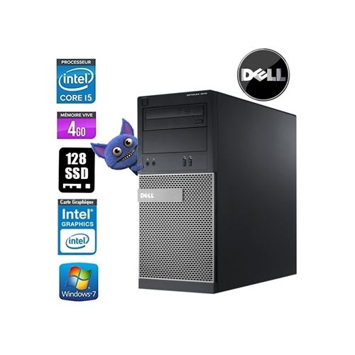 PC dell optiplex mt 790 core i5 2400 3.1ghz 4go 128 ssd
