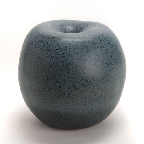 Non Communiqué Noir Pomme Décorative 31 Cm - Amadeus - Grès