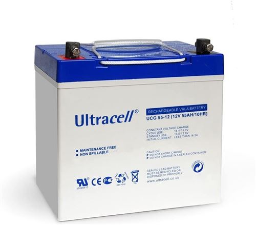 Batterie Gel - Ultracell UCG55-12 HDME - 12v 55ah