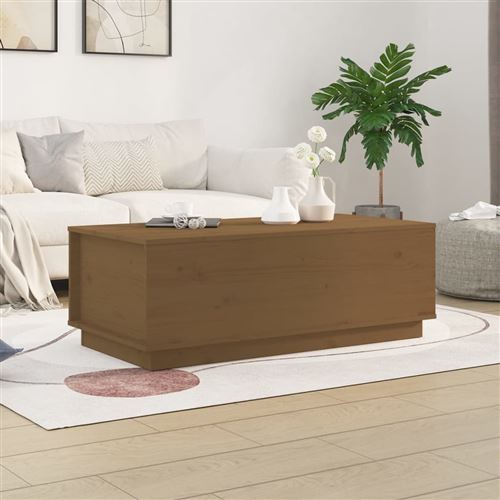 Vidaxl Marron Table Basse 100X50x35 Cm - Image 3