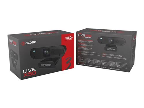 OZONE LiveX50 - Caméra de diffusion en direct - couleur - 1920 x 1080 - 1080p - audio - USB