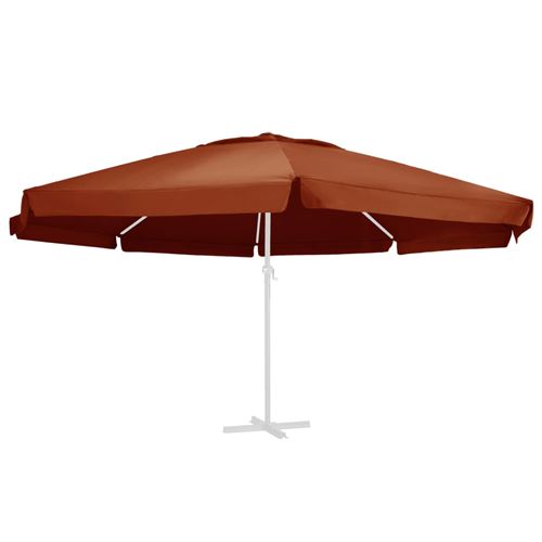 vidaXL Ersatzbezug für Sonnenschirm Terracotta-Rot 610 cm