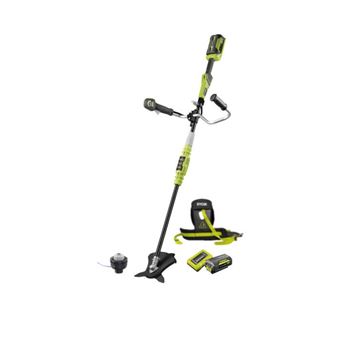 Débroussailleuse - RYOBI - Guidon - Ø fil 1 x 1,65 mm - Lame 3 dents - 1 batterie lithium + 36 V 4,0 Ah + 1 chargeur 1,7 A - 1