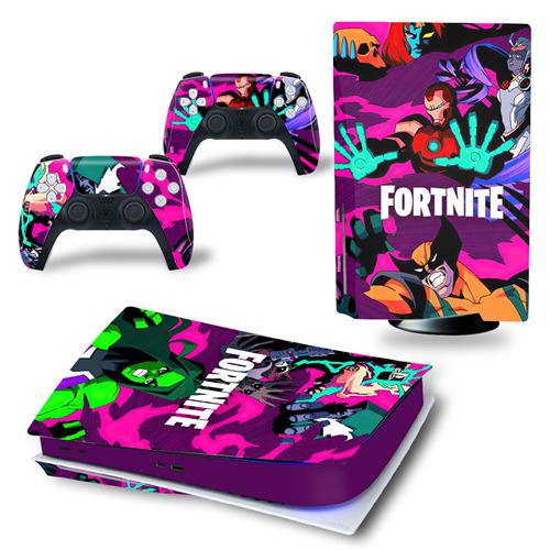 Autocollant Sticker pour Sony PS5 Édition numérique, Fortnite-1099