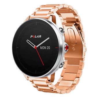 Strap-it Bracelet acier - compatible pour Polar Grit X (or rose) - 1