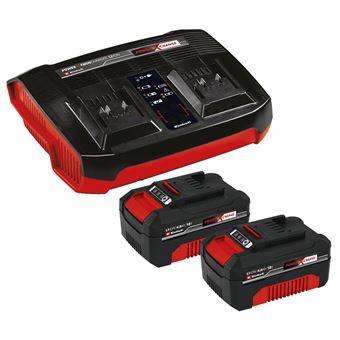Starter kit PXC 2x 4.0Ah et chargeur double Einhell - 1