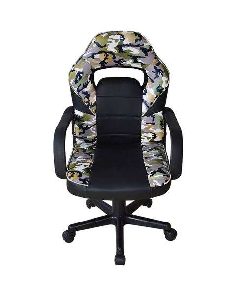 Chaise de bureau Thomas junior - chaise de jeu - réglable en hauteur - camouflage