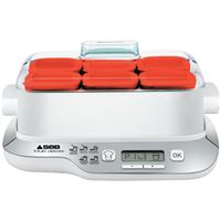 Moulinex Yg231e32 Yaourtiere Yogurteo - 7 Pots En Verre - Argent Et Blanc à Prix