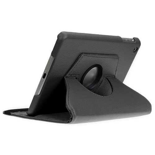 doupi Rotatif Housse pour iPad mini 1 2 3, Deluxe 360 Degrés Smart Coque de Protection Simili Cuir Coque Cover et Case, noir