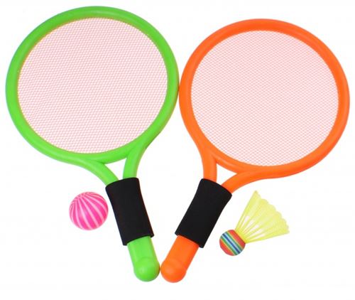 Toyrific badmintonset 38 cm en 4 parties vert / orange