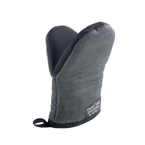 Gant pince 24.5 x 14.5 cm chambray uni+pvc harold Gris