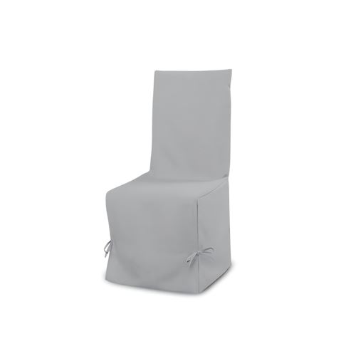 SOLEIL D'OCRE Housse de chaise Panama 50 cm gris