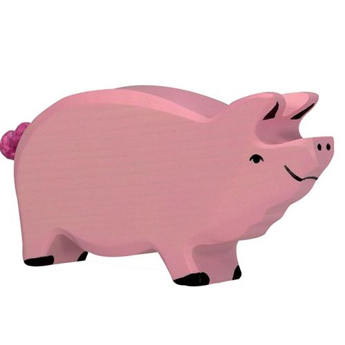 Animaux En Bois Truie Figurine Holztiger